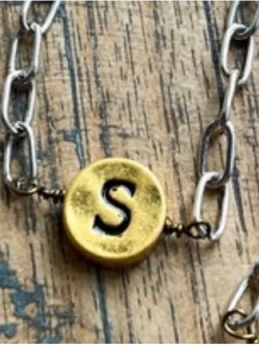 Just My Type Initial Necklace “S”
